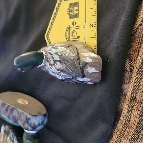 Decorative Bird Figurines - Green and Gray - Picture 9 of 12